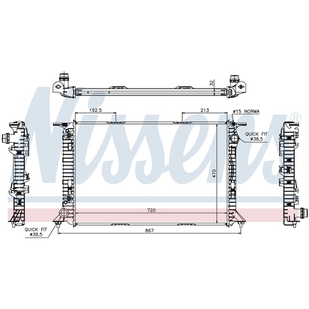 Nissen Radiator Nissens, 60322 60322